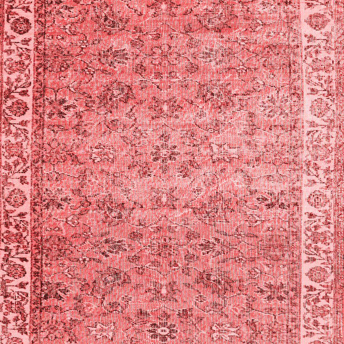 Machine Washable Persian Red Traditional Rug, wshtr3987red