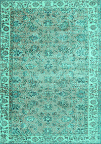Persian Turquoise Traditional Rug, tr3987turq