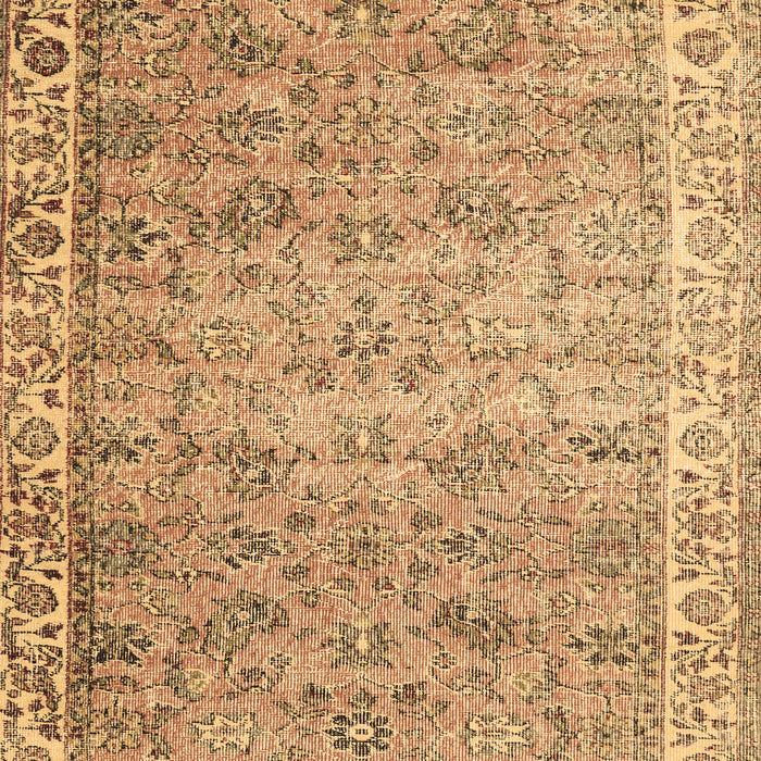 Machine Washable Persian Brown Traditional Rug, wshtr3987brn