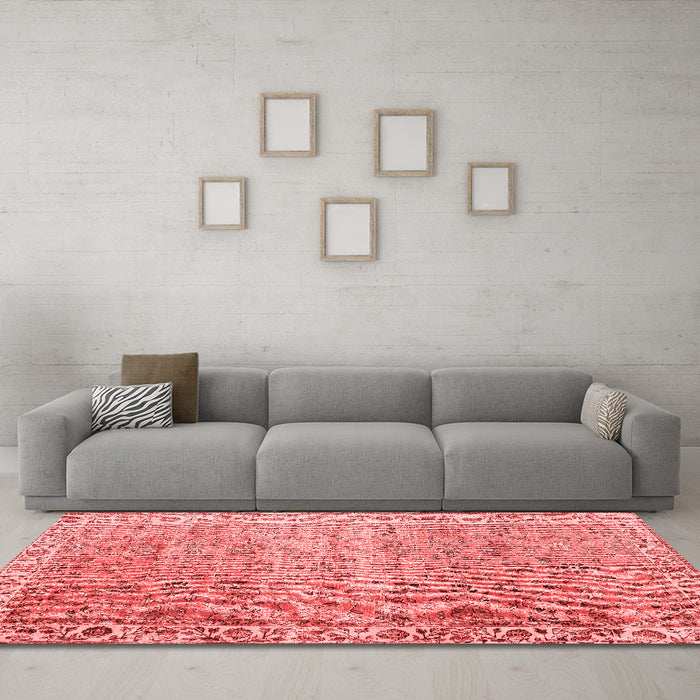 Traditional Red Washable Rugs