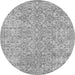 Machine Washable Persian Gray Traditional Rug, wshtr3988gry