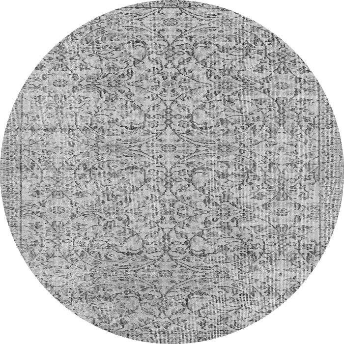 Square Persian Gray Traditional Rug, tr3988gry