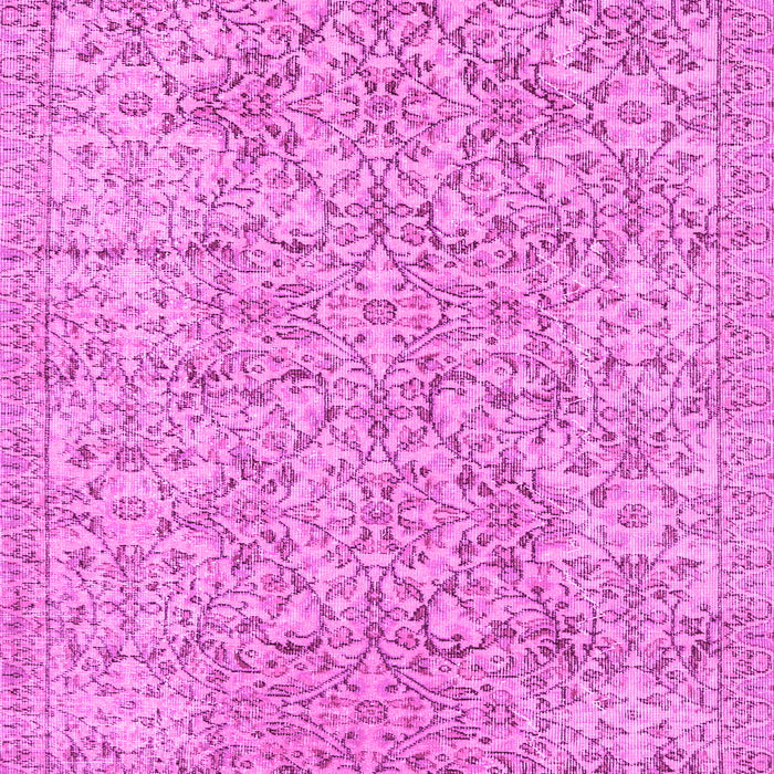Machine Washable Persian Pink Traditional Rug, wshtr3988pnk