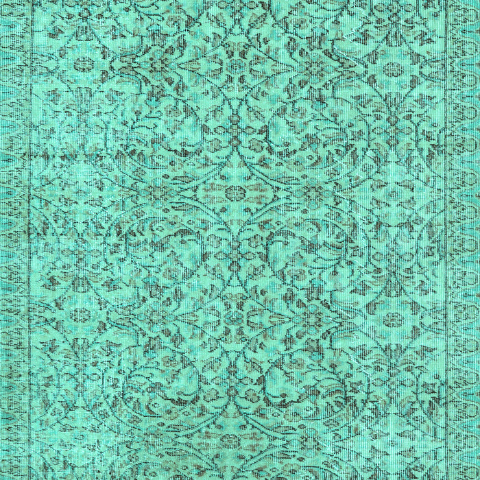 Machine Washable Persian Turquoise Traditional Area Rugs, wshtr3988turq