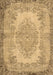 Machine Washable Persian Brown Traditional Rug, wshtr3989brn