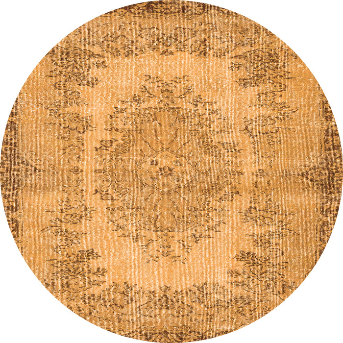 Square Persian Orange Traditional Rug, tr3989org