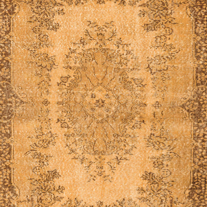 Serging Thickness of Machine Washable Persian Orange Traditional Area Rugs, wshtr3989org