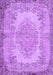 Machine Washable Persian Purple Traditional Area Rugs, wshtr3989pur