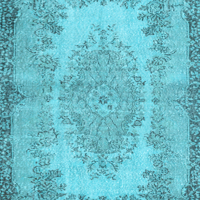 Machine Washable Persian Light Blue Traditional Rug, wshtr3989lblu