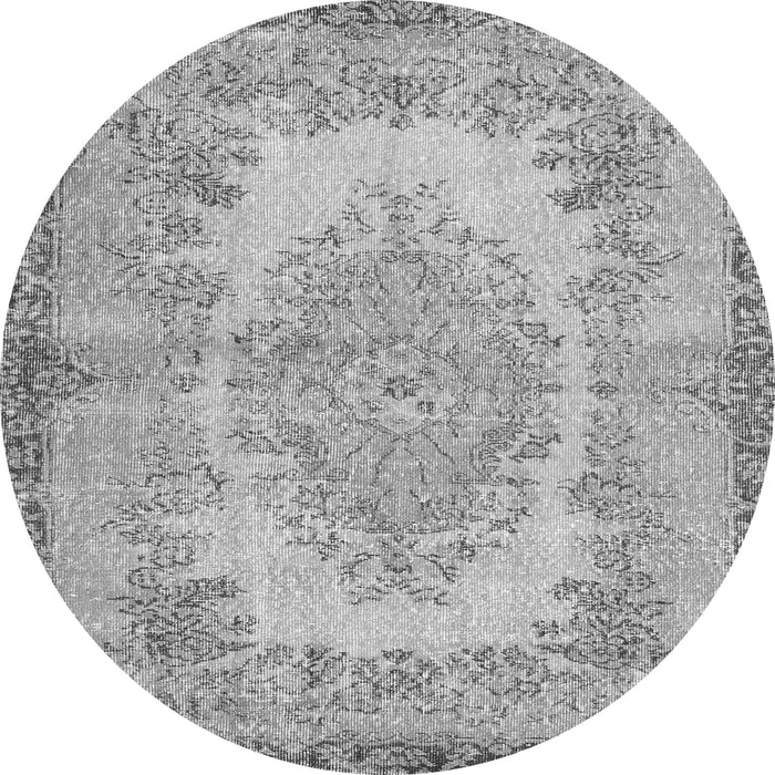 Machine Washable Persian Gray Traditional Rug, wshtr3989gry