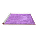 Sideview of Machine Washable Persian Purple Traditional Area Rugs, wshtr3989pur
