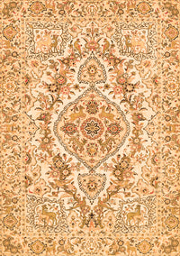 Medallion Orange Traditional Rug, tr398org