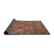 Sideview of Traditional Sand Brown Persian Rug, tr399