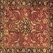 Square Machine Washable Persian Brown Traditional Rug, wshtr3990brn