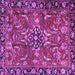 Square Persian Purple Traditional Rug, tr3990pur