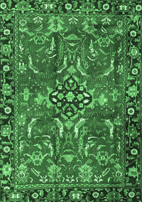 Persian Emerald Green Traditional Rug, tr3990emgrn