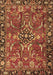 Machine Washable Persian Brown Traditional Rug, wshtr3990brn