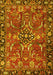 Machine Washable Persian Yellow Traditional Rug, wshtr3990yw