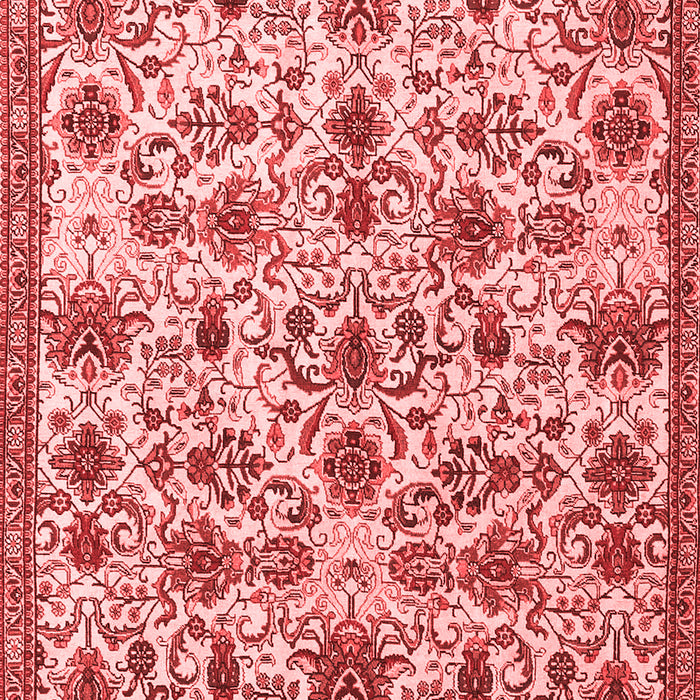 Machine Washable Persian Red Traditional Rug, wshtr3991red