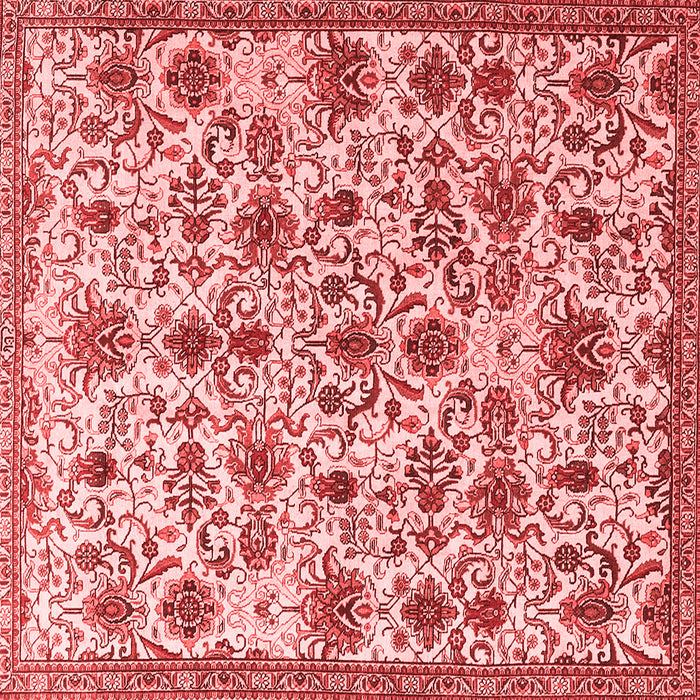 Machine Washable Persian Red Traditional Rug, wshtr3991red