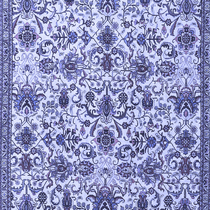 Machine Washable Persian Blue Traditional Rug, wshtr3991blu