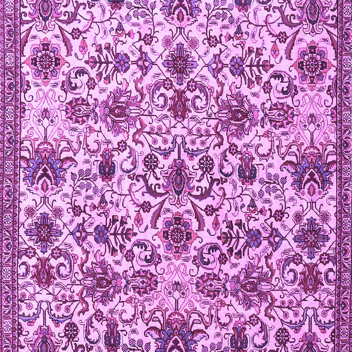 Machine Washable Persian Purple Traditional Area Rugs, wshtr3991pur