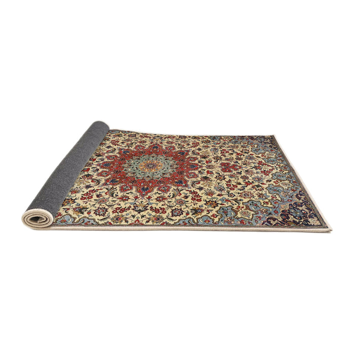 Sideview of Traditional Brown Medallion Rug, tr3992