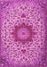 Medallion Pink Traditional Rug, tr3992pnk