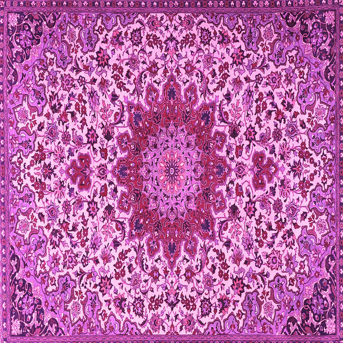 Square Medallion Pink Traditional Rug, tr3992pnk