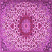 Square Medallion Pink Traditional Rug, tr3992pnk
