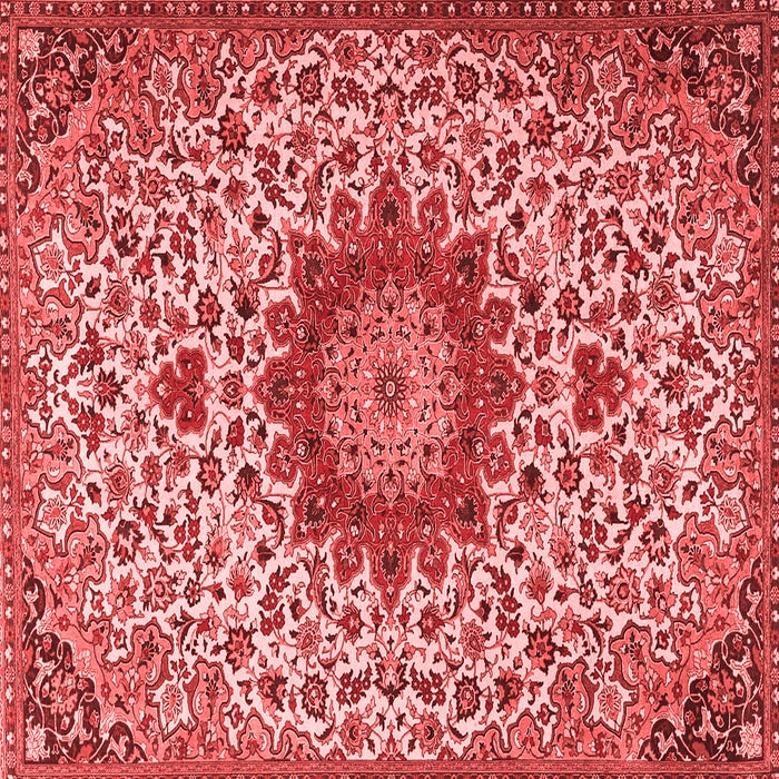 Medallion Red Traditional Rug, tr3992red