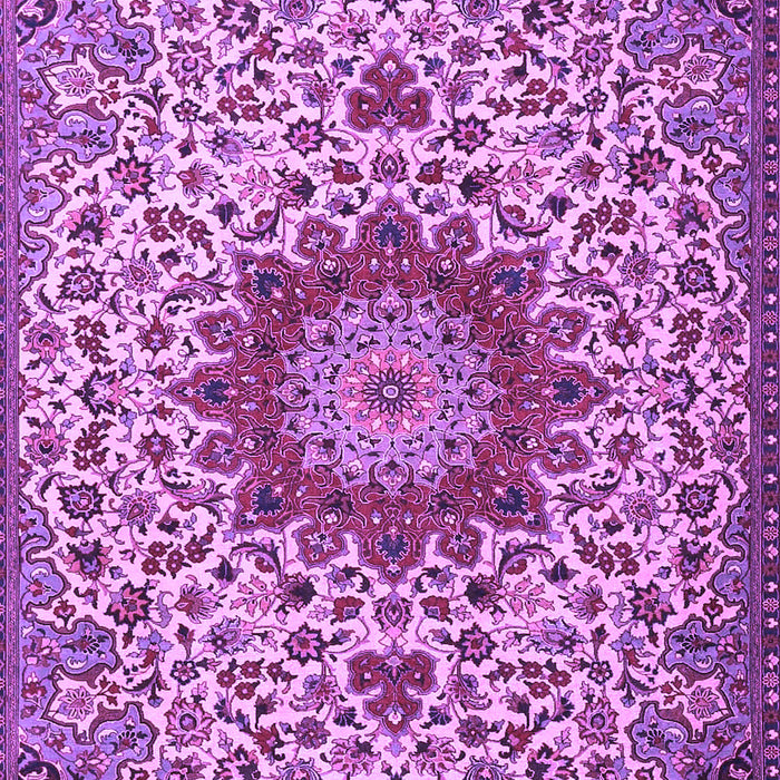 Medallion Purple Traditional Rug, tr3992pur