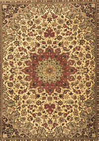 Medallion Brown Traditional Rug, tr3992brn