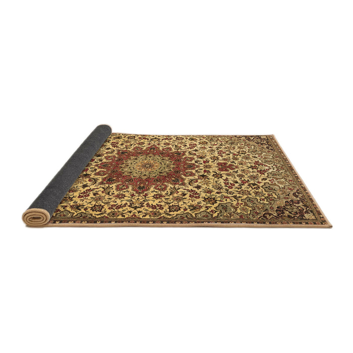 Sideview of Medallion Brown Traditional Rug, tr3992brn
