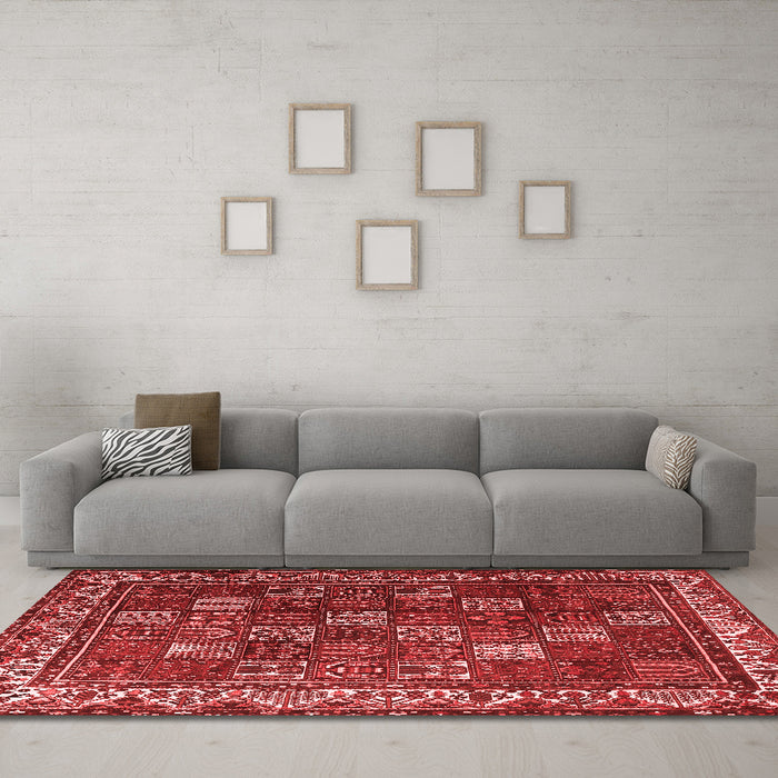 Traditional Red Washable Rugs
