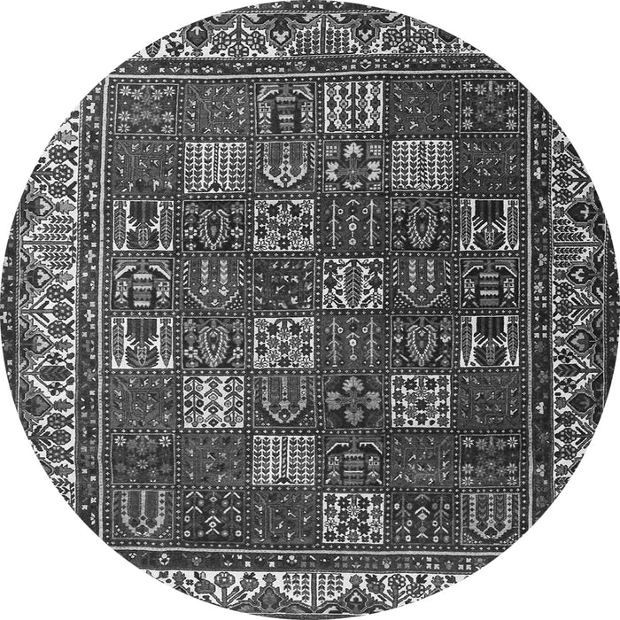 Square Persian Gray Traditional Rug, tr3993gry