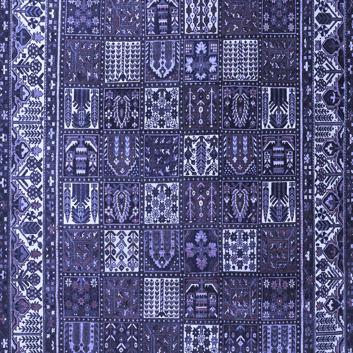 Machine Washable Persian Blue Traditional Rug, wshtr3993blu