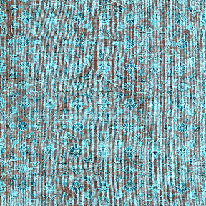 Machine Washable Persian Light Blue Traditional Rug, wshtr3994lblu