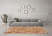 Machine Washable Persian Brown Traditional Rug in a Living Room,, wshtr3994brn