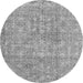 Machine Washable Persian Gray Traditional Rug, wshtr3994gry