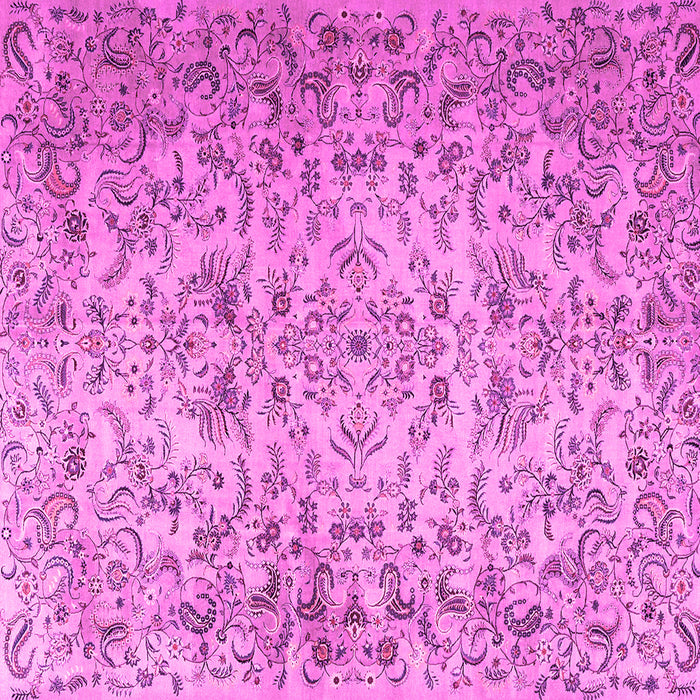 Square Persian Pink Traditional Rug, tr3995pnk