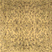 Square Persian Brown Traditional Rug, tr3995brn