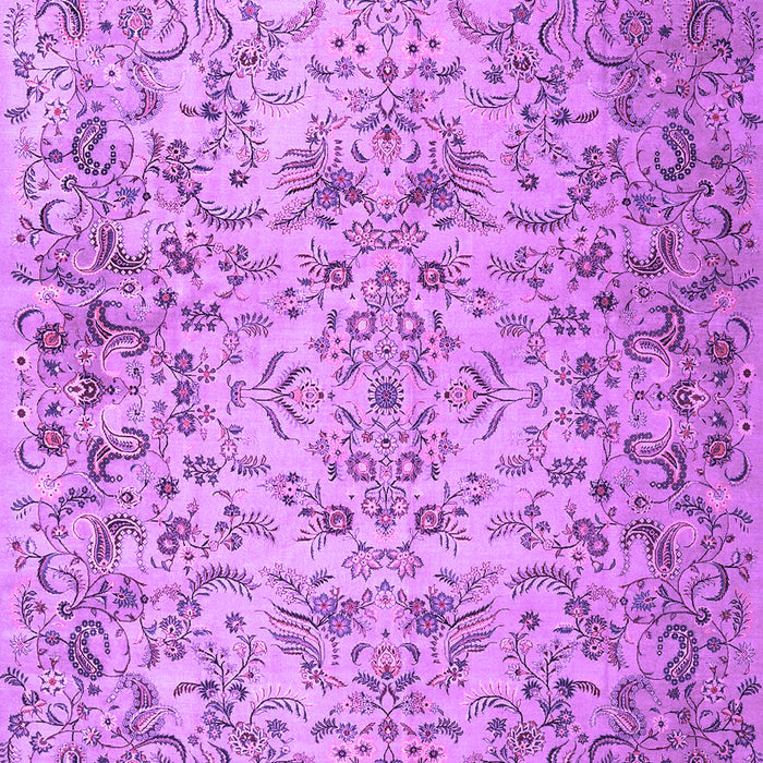 Machine Washable Persian Purple Traditional Area Rugs, wshtr3995pur