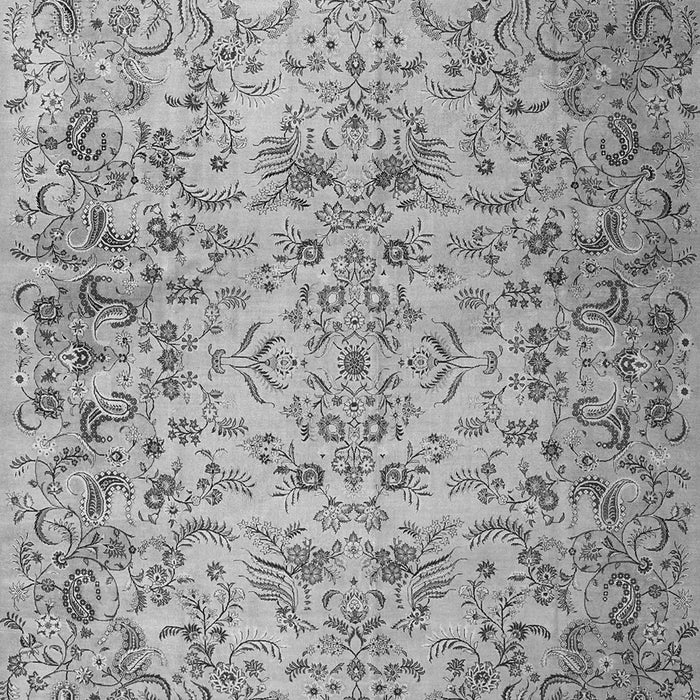 Serging Thickness of Machine Washable Persian Gray Traditional Rug, wshtr3995gry