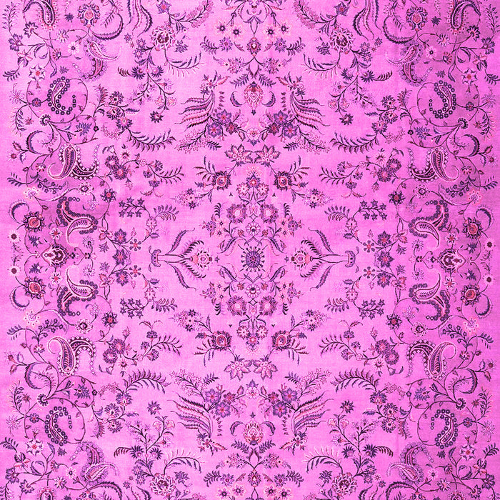 Machine Washable Persian Pink Traditional Rug, wshtr3995pnk