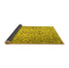 Sideview of Persian Yellow Traditional Rug, tr3995yw