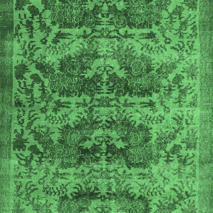 Machine Washable Persian Emerald Green Traditional Area Rugs, wshtr3996emgrn