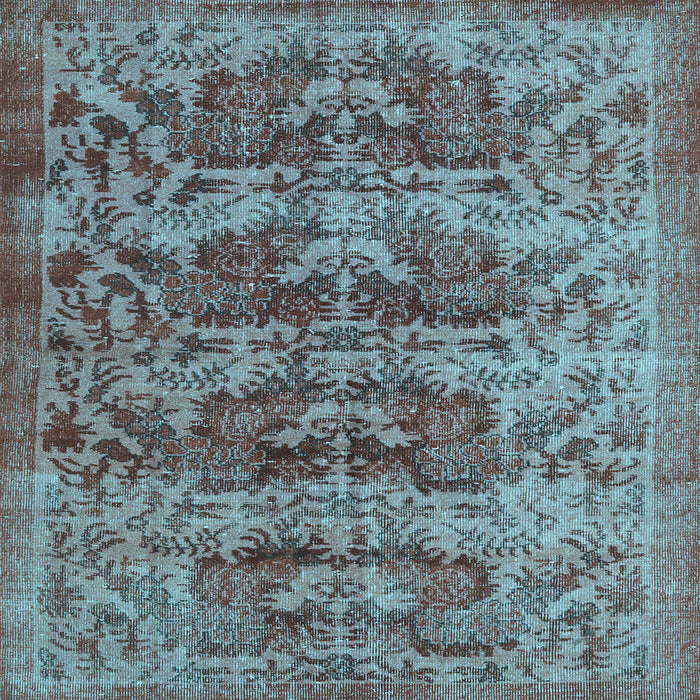 Square Persian Light Blue Traditional Rug, tr3996lblu
