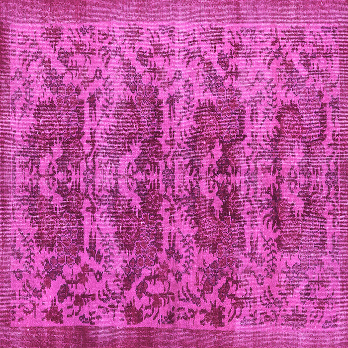 Square Persian Pink Traditional Rug, tr3996pnk