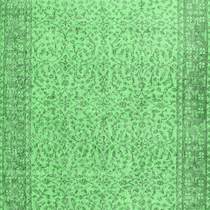 Machine Washable Persian Emerald Green Traditional Area Rugs, wshtr3997emgrn